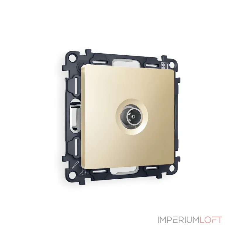 Комплект механизма TV розетки проходной ALFA MA613030 Шампань 5-1000 MHz 4dB QUANT от ImperiumLoft Комплект механизма TV розетки проходной ALFA MA613030 Шампань 5-1000 MHz 4dB QUANT от ImperiumLoft