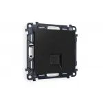 Комплект механизма компьютерной розетки RJ-45(8P8C) CAT6 с защитной шторкой Ambrella Volt MA MA812010