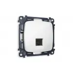 Комплект механизма компьютерной розетки RJ-45(8P8C) CAT6 с защитной шторкой Ambrella Volt MO MO112010