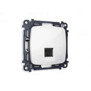 Комплект механизма компьютерной розетки RJ-45(8P8C) CAT6 с защитной шторкой Ambrella Volt MO MO112010
