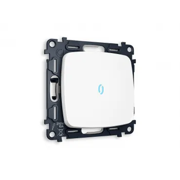 Комплект механизма 1-клавишного проходного выключателя с подсветкой 10000K Ambrella Volt MO MO122040 Комплект механизма 1-клавишного проходного выключателя с подсветкой 10000K Ambrella Volt MO MO122040