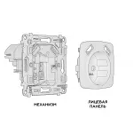 Комплект механизма электрической розетки OMEGA MO509010 Сталь матовый 2USB A+A 18W быстрая зарядка с заземлением и шторками 2P+E 16A-250V QUANT от ImperiumLoft