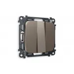 Комплект механизма 3-клавишного выключателя Ambrella Volt MO MO635010