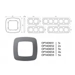 Рамка OMEGA Ecta (Антрацит серый) 4-ая OF140654 от ImperiumLoft
