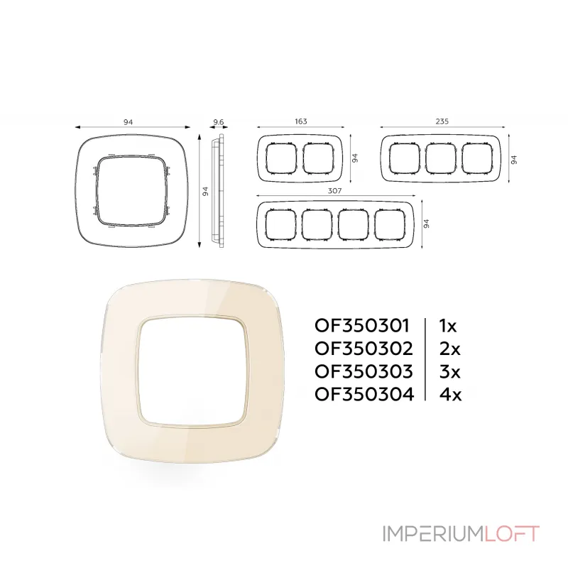 Рамка 1-ая Ambrella Volt OMEGA OF350301 Рамка 1-ая Ambrella Volt OMEGA OF350301