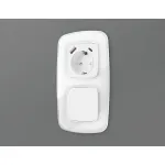 Лицевая панель для розетки с заземлением со шторками 2USB тип A+C Ambrella Volt OMEGA OP1100