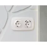 Лицевая панель для электрической розетки с заземлением Ambrella Volt OMEGA OP2060