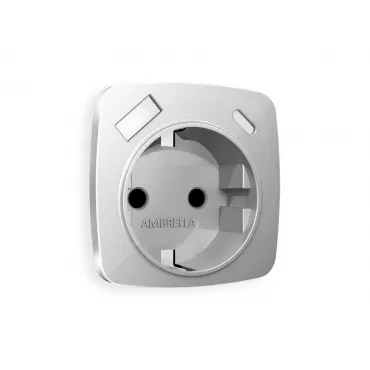 Лицевая панель для электрической розетки с заземлением со шторками 2USB A+C Ambrella Volt OMEGA OP4100 Лицевая панель для электрической розетки с заземлением со шторками 2USB A+C Ambrella Volt OMEGA OP4100