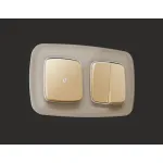 Лицевая панель для 1-клавишных выключателей с подсветкой Ambrella Volt OMEGA OP6020