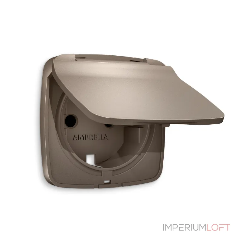 Лицевая панель для электрической розетки с заземлением со шторками и крышкой IP44 Ambrella Volt OMEGA OP6380 Лицевая панель для электрической розетки с заземлением со шторками и крышкой IP44 Ambrella Volt OMEGA OP6380