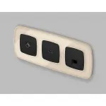 Лицевая панель для компьютерной/телефонной розетки RJ-45/RJ-11 Ambrella Volt OMEGA OP8120
