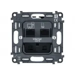 Механизм компьютерной двойной розетки RJ-45 (8P8C) CAT6 с автоматической защитной шторкой Volt QUANT VM189 от ImperiumLoft