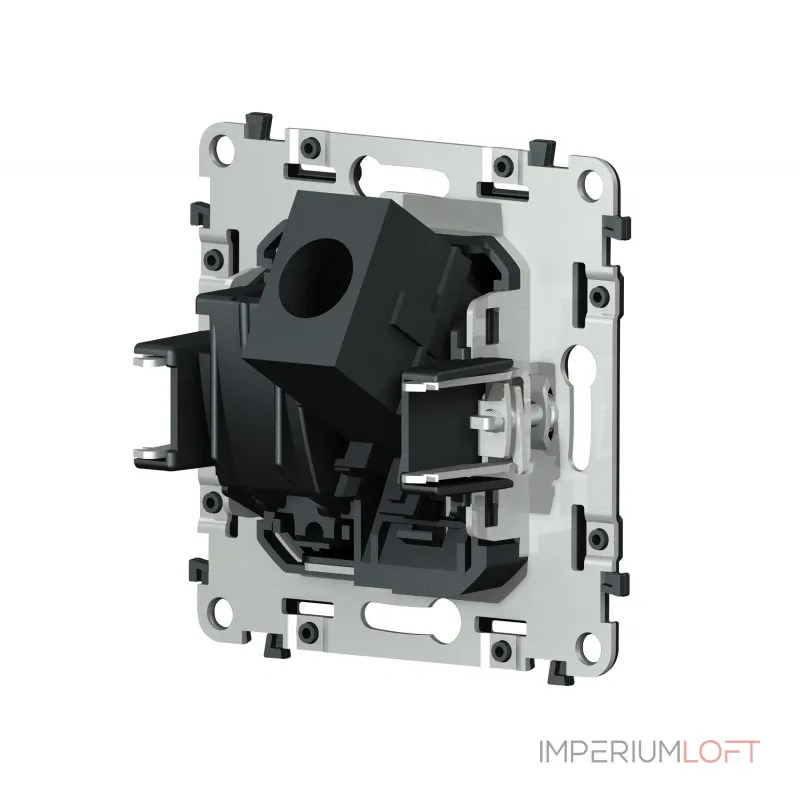 Механизм розетки компьютерной + TV оконечной RJ-45 (8P8C) CAT6/50-870 MHz 1dB с автоматической защитной шторкой Volt QUANT VM195 от ImperiumLoft