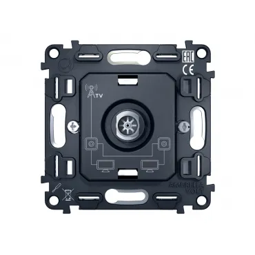 Механизм TV розетки проходной 5-1000 MHz 4dB Ambrella Volt VM VM211 Механизм TV розетки проходной 5-1000 MHz 4dB Ambrella Volt VM VM211