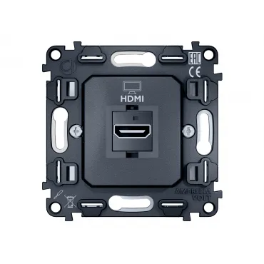 Механизм розетки HDMI 2.0 40V/500mA 2.0GHz 5-18Gbit/s Ambrella Volt VM VM222 Механизм розетки HDMI 2.0 40V/500mA 2.0GHz 5-18Gbit/s Ambrella Volt VM VM222