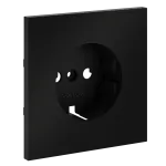 Накладка для розетки с заземлением S70 (черный матовый) Voltum VLS000608 от ImperiumLoft