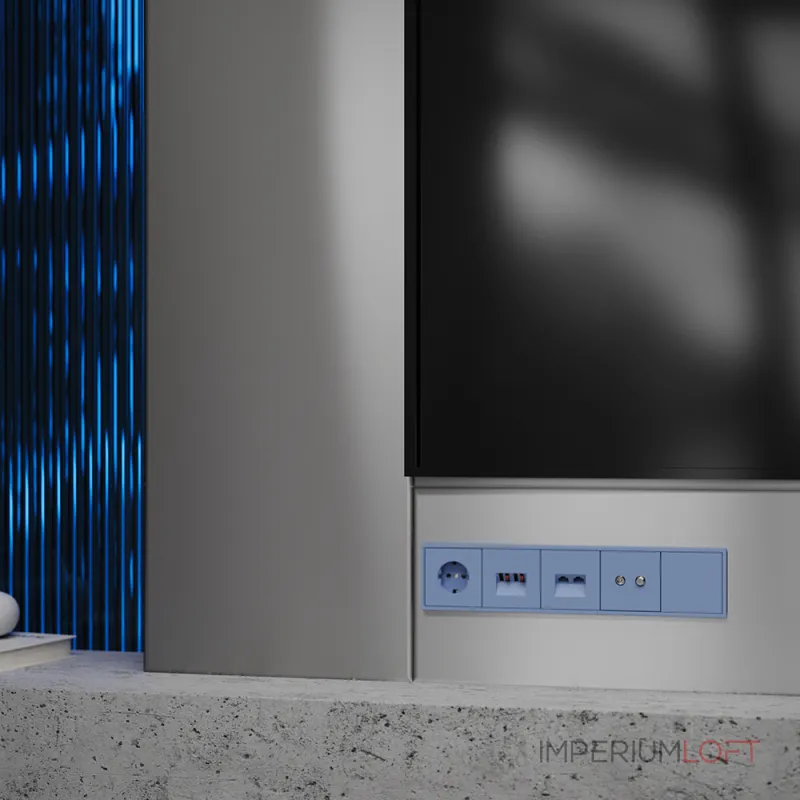 Заглушка S70 с суппортом (деним) Voltum VLS080115 от ImperiumLoft