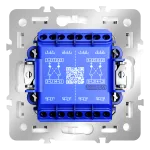 Перекрестный переключатель встраиваемый S70 двухклавишный 10А (белый глянцевый) Voltum VLS020501 от ImperiumLoft