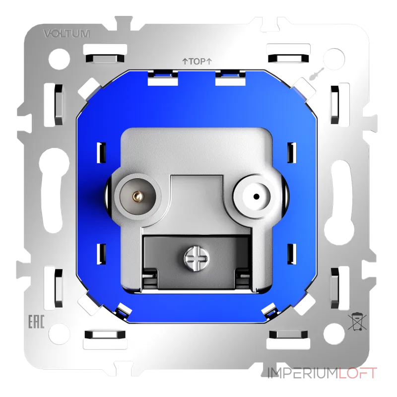 Механизм розетки телевизионной оконечной TV+SAT S70 Voltum VLS0604M от ImperiumLoft