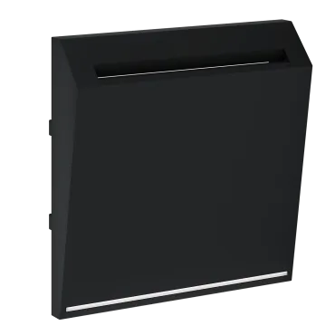 Накладка для выключателя карточного S70 (черный матовый) Voltum VLS002608