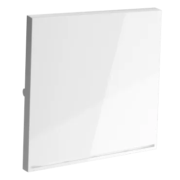 Клавиша для выключателя/переключателя одноклавишного с подсветкой S70 (белый глянцевый) Voltum VLS000201