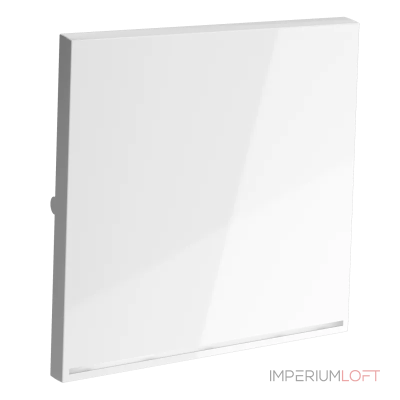 Клавиша для выключателя/переключателя одноклавишного с подсветкой S70 (белый глянцевый) Voltum VLS000201 от ImperiumLoft