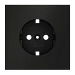 Накладка для розетки с заземлением S70 (черный матовый) Voltum VLS000608 от ImperiumLoft