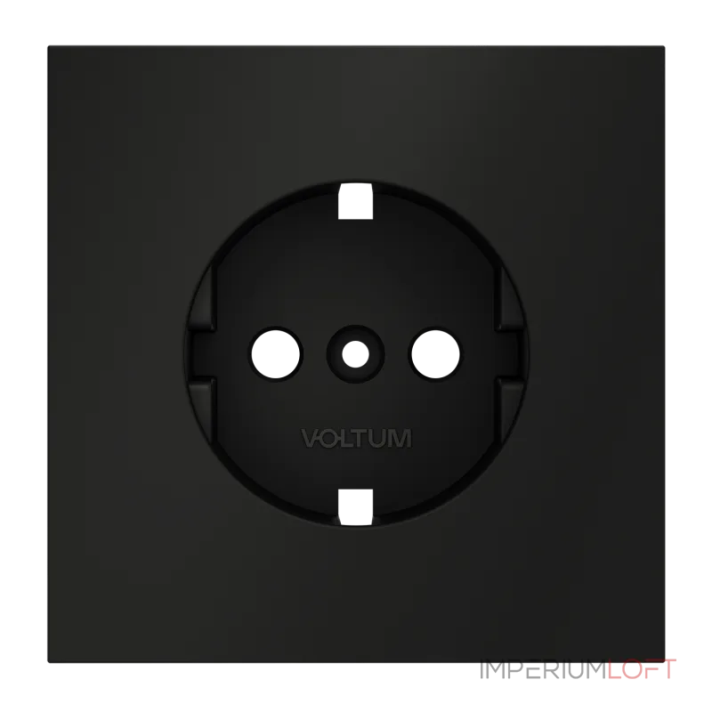 Накладка для розетки с заземлением S70 (черный матовый) Voltum VLS000608 от ImperiumLoft Накладка для розетки с заземлением S70 (черный матовый) Voltum VLS000608 от ImperiumLoft