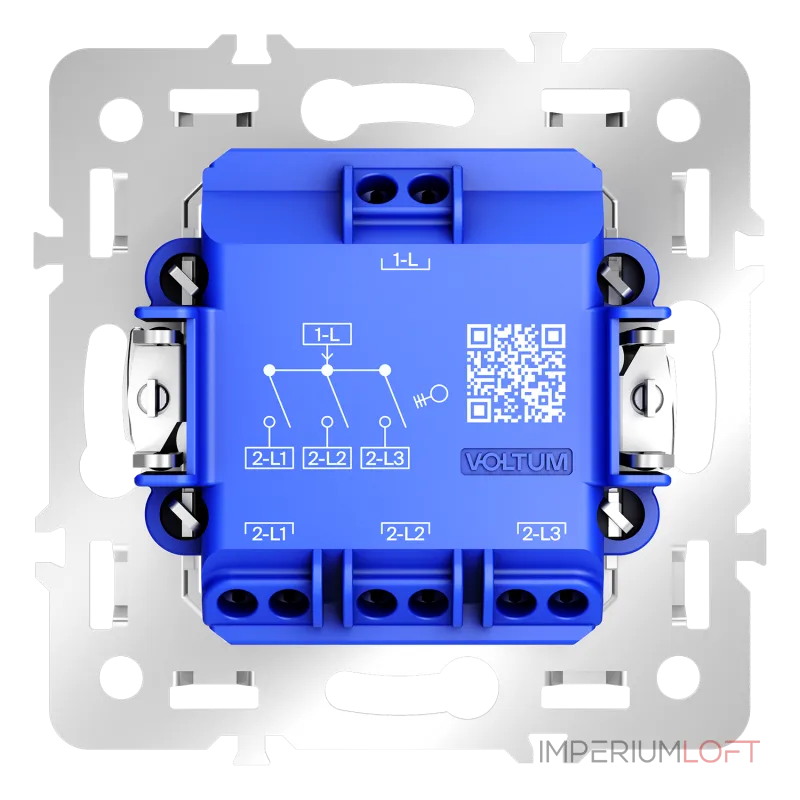 Механизм выключателя трехклавишного 10А S70 Voltum VLS0301M от ImperiumLoft