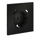 Накладка для розетки с заземлением и защитными шторками с USB A+C S70 (черный матовый) Voltum VLS001008 от ImperiumLoft