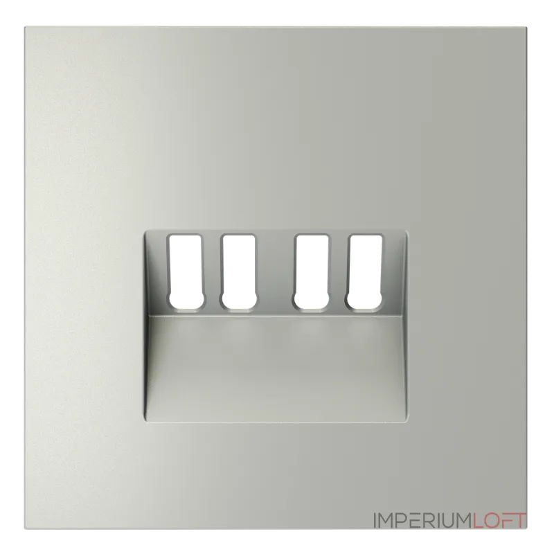 Накладка для розетки акустической 4-местной S70 (сталь) Voltum VLS001505 от ImperiumLoft