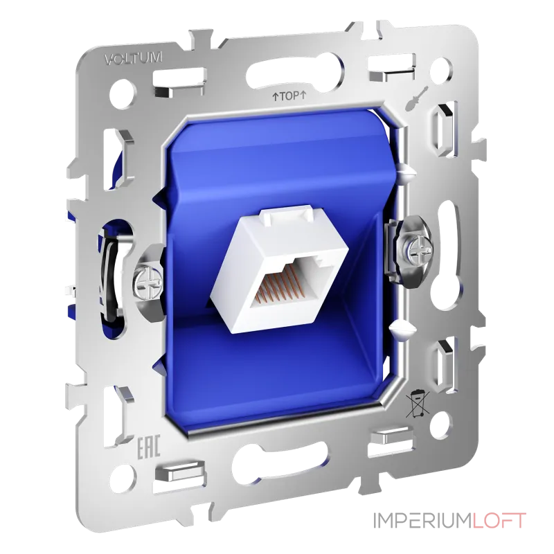 Механизм розетки компьютерной RJ45 кат.6 S70 Voltum VLS0601M от ImperiumLoft