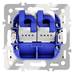 Механизм розетки компьютерной двойной RJ45+RJ45 кат.6 S70 Voltum VLS0602M от ImperiumLoft