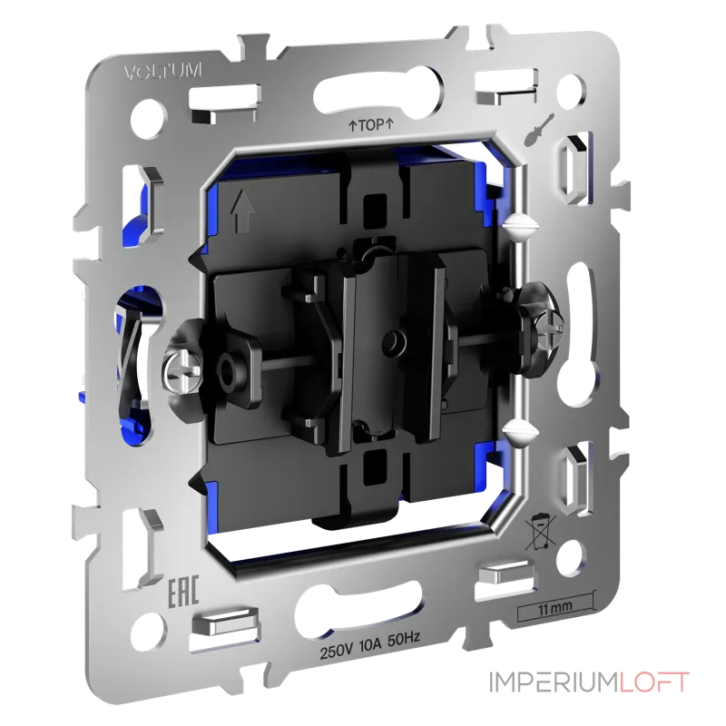Механизм выключателя одноклавишного 10А S70 Voltum VLS0101M от ImperiumLoft
