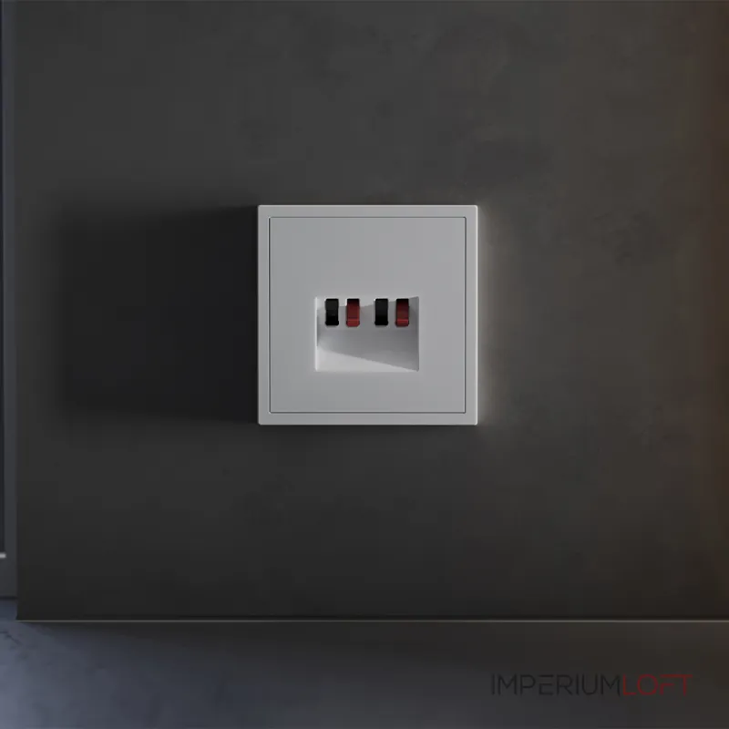 Накладка для розетки акустической 4-местной S70 (серый) Voltum VLS001516 от ImperiumLoft Накладка для розетки акустической 4-местной S70 (серый) Voltum VLS001516 от ImperiumLoft