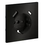 Накладка для розетки с заземлением и защитными шторками с USB A+C S70 (антрацит) Voltum VLSM001012 от ImperiumLoft