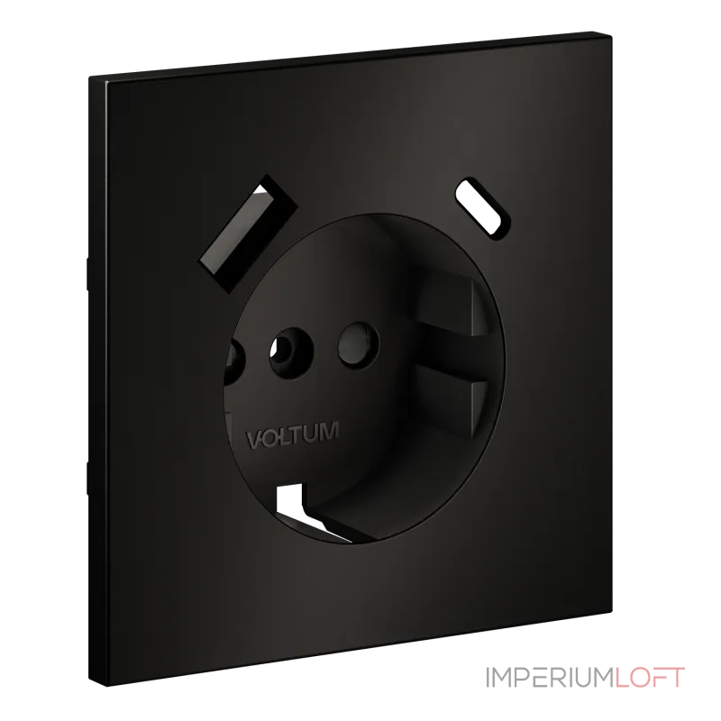 Накладка для розетки с заземлением и защитными шторками с USB A+C S70 (антрацит) Voltum VLSM001012 от ImperiumLoft Накладка для розетки с заземлением и защитными шторками с USB A+C S70 (антрацит) Voltum VLSM001012 от ImperiumLoft