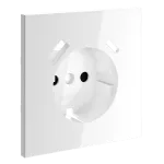 Накладка для розетки с заземлением и защитными шторками с USB A+C S70 (белый глянцевый) Voltum VLS001001 от ImperiumLoft