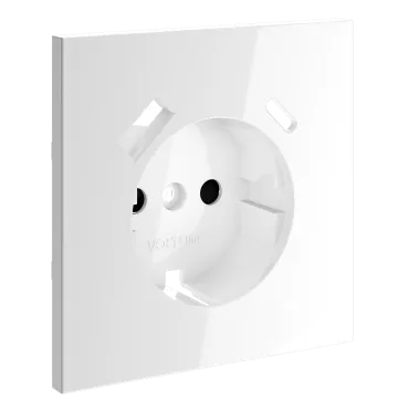 Накладка для розетки с заземлением и защитными шторками с USB A+C S70 (белый глянцевый) Voltum VLS001001 Накладка для розетки с заземлением и защитными шторками с USB A+C S70 (белый глянцевый) Voltum VLS001001