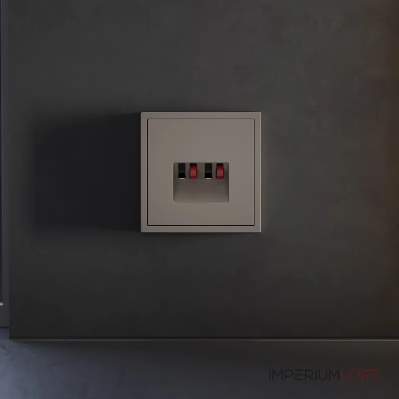 Накладка для розетки акустической 4-местной S70 (капучино) Voltum VLS001514 от ImperiumLoft Накладка для розетки акустической 4-местной S70 (капучино) Voltum VLS001514 от ImperiumLoft