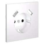 Накладка для розетки с заземлением и защитными шторками с USB A+A S70 (белый матовый) Voltum VLS000902 от ImperiumLoft