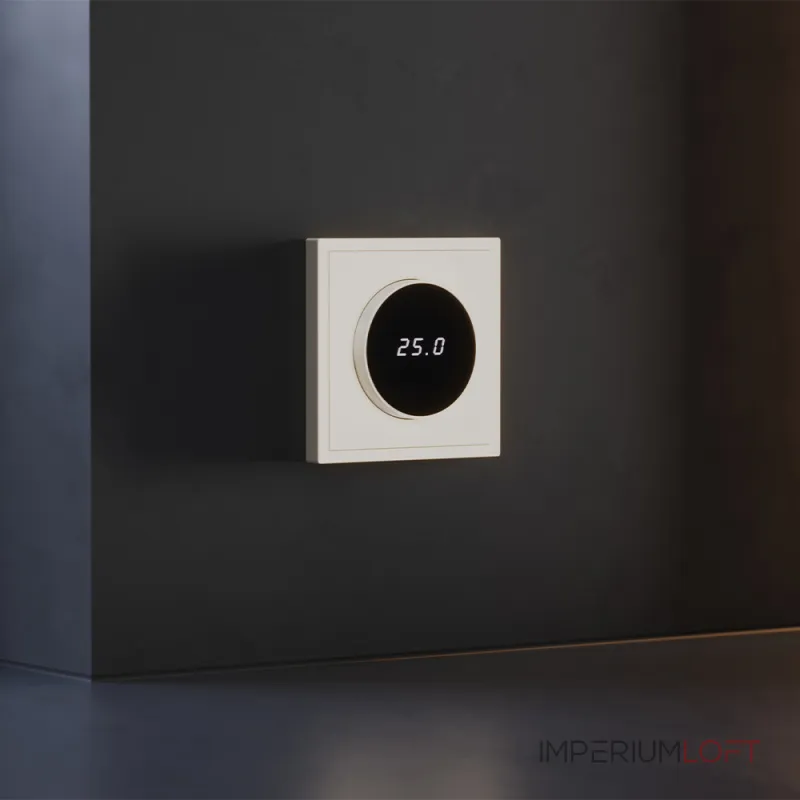 Терморегулятор электронный S70 с индикацией и датчиком для теплого пола (хлопок) Voltum VLS070113 от ImperiumLoft