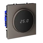 Терморегулятор электронный S70 с индикацией и датчиком для теплого пола (капучино) Voltum VLS070114 от ImperiumLoft