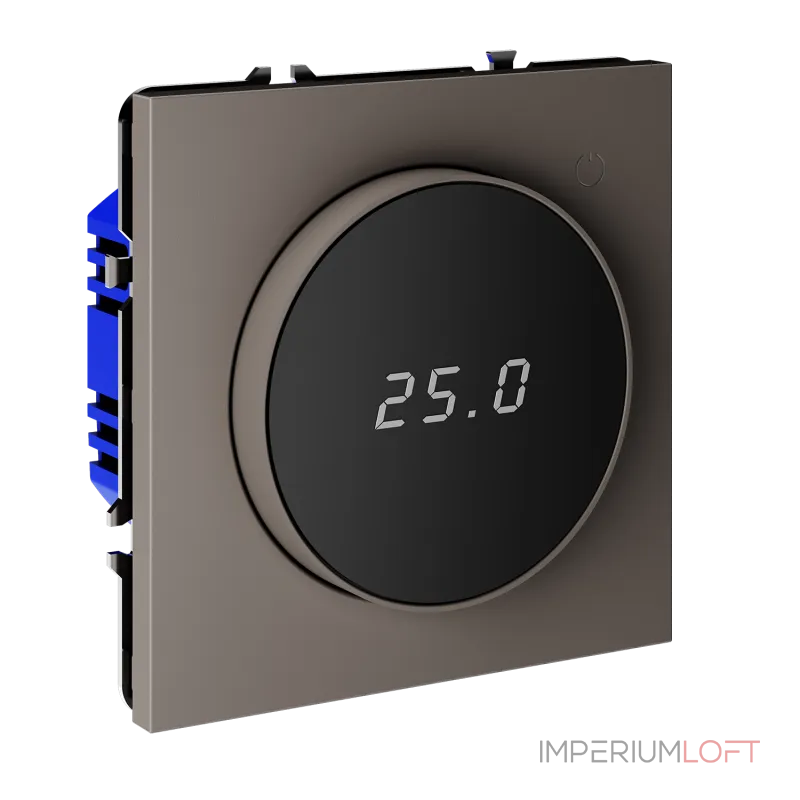 Терморегулятор электронный S70 с индикацией и датчиком для теплого пола (капучино) Voltum VLS070114 от ImperiumLoft