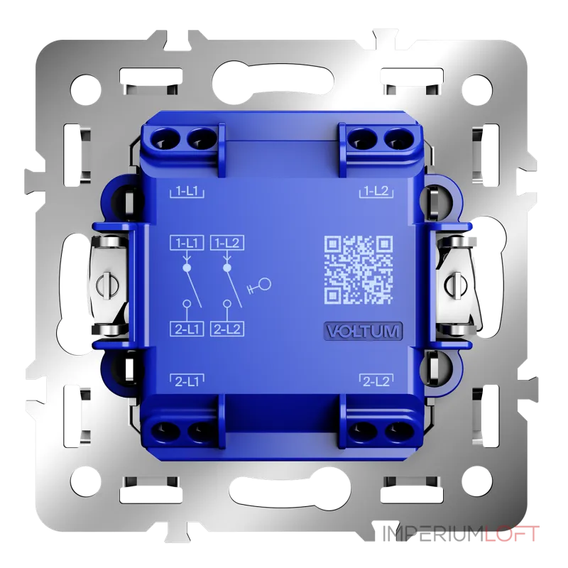 Механизм выключателя двухклавишного 10А S70 Voltum VLS0201M от ImperiumLoft