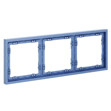 Рамка пластиковая S70 на 3 поста (деним) Voltum VLS100315