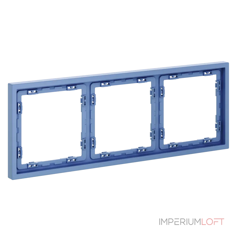 Рамка пластиковая S70 на 3 поста (деним) Voltum VLS100315 от ImperiumLoft