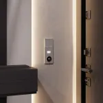 Терморегулятор электронный S70 с индикацией и датчиком для теплого пола (капучино) Voltum VLS070114 от ImperiumLoft