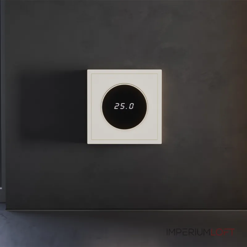 Терморегулятор электронный S70 с индикацией и датчиком для теплого пола (хлопок) Voltum VLS070113 от ImperiumLoft