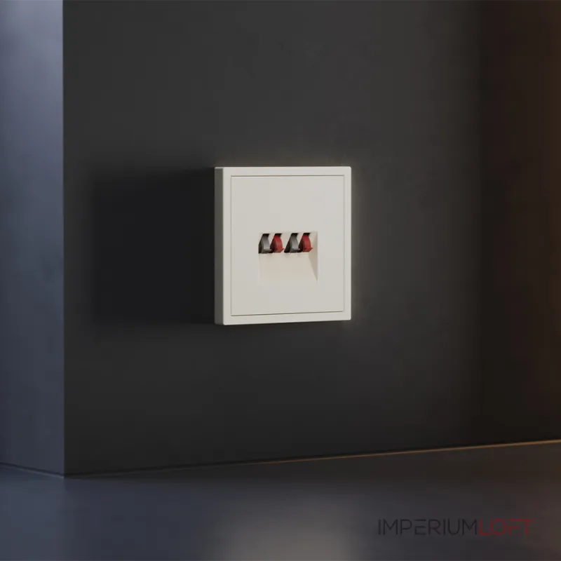 Накладка для розетки акустической 4-местной S70 (хлопок) Voltum VLS001513 от ImperiumLoft